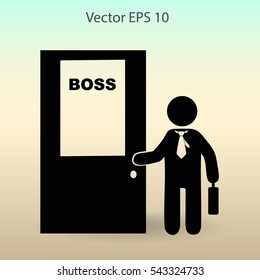 Boss vector icon