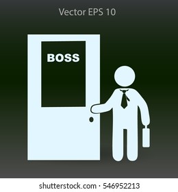 Boss vector icon