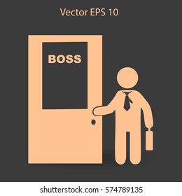 Boss vector icon