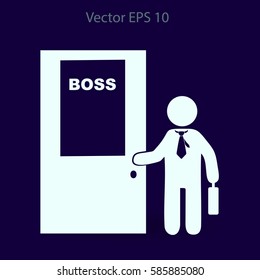 Boss vector icon