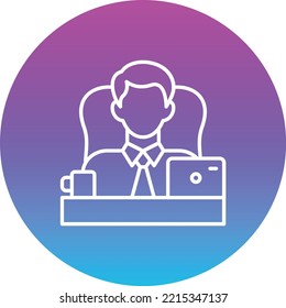 Boss vector icon. Can be used for printing, mobile and web applications.
