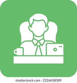 Boss vector icon. Can be used for printing, mobile and web applications.