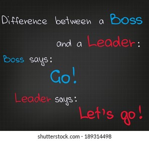 Boss vs Leader