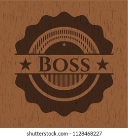 Boss wood emblem