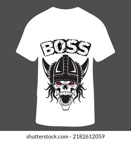Diseño de Palabras Boss para camisetas, ilustración vectorial, tipografía para jefe. Impresión motivacional para postales, folletos, afiches, camisetas.