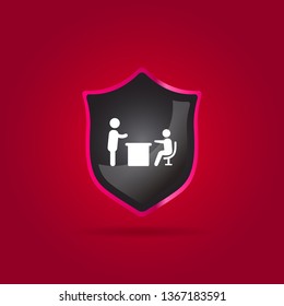 boss and worker icon