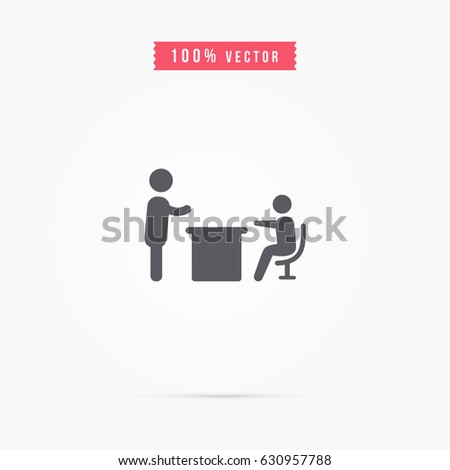 boss and worker icon