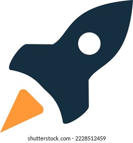 Boster plane icon with flat design