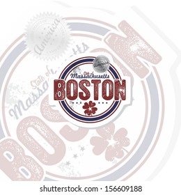 boston america state label