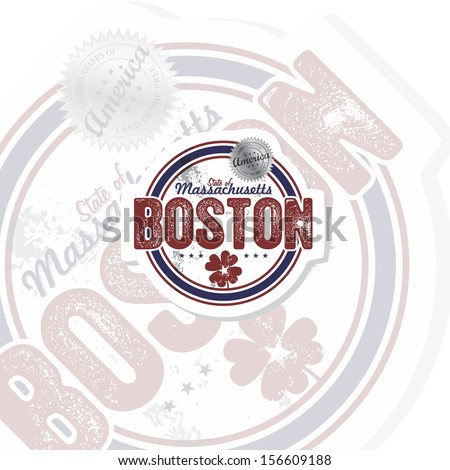 boston america state label
