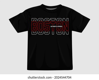 Boston city vector tshirt design