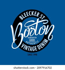 Boston graphic vector - Tee Design For Print
