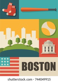boston icon set