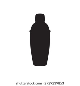 Boston shaker silhouette vector art white background