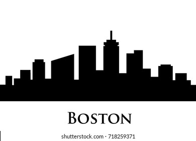 515 Black and white boston skyline Images, Stock Photos & Vectors ...