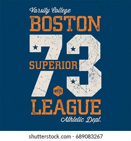 Boston Superior League - Tee Design For Print