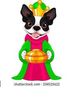 Boston terrier, Biblical Magi, the wise men follow the Star of Bethlehem