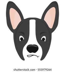 Boston Terrier Dog Emoji Angry Face