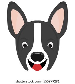 Boston Terrier Dog Emoji Laughing Face