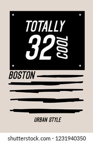 boston totally cool,t-shirt design