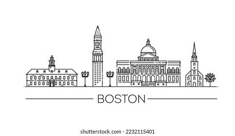 Punto de referencia del viaje en Boston del edificio histórico