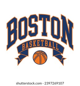 Boston typography design vector, usa state shirt design vector. Jersey design vector, T-shirt design for usa 