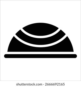 Bosu Ball Icon Elemento para el diseño