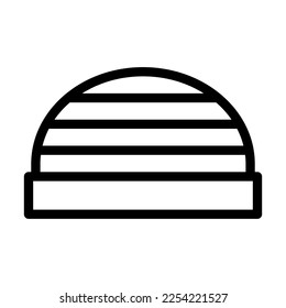Bosu Ball Vector Line Icon Design