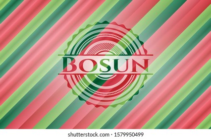 Bosun christmas badge background. Vector Illustration. Detailed.