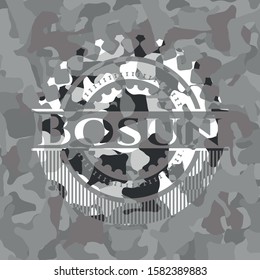 Bosun on grey camouflage pattern