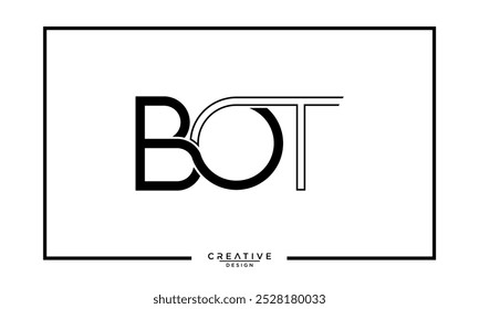 BOT ,B ,O ,T ,Abstract Letters Logo Monogram