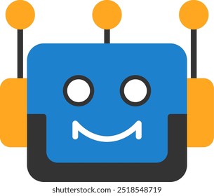 Bot Flat Vector Icon Design