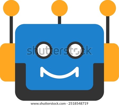 Bot Flat Vector Icon Design