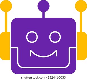 Design de ícone de vetor de duas cores do glifo de inicialização