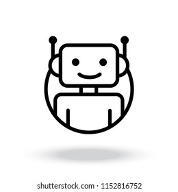 Bot icon. Chatbot icon concept