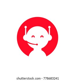 Bot icon. Chatbot in flat style