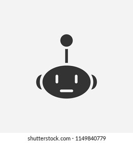 Bot icon illustration,vector robot sign symbol