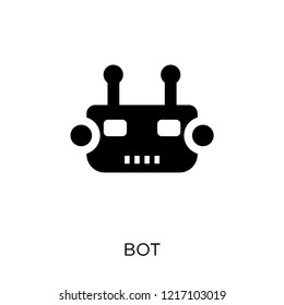 Bot icon. Bot symbol design from Internet security collection. Simple element vector illustration on white background.