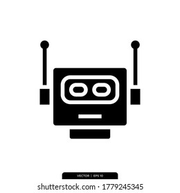 Bot Icon Vector Illustration Logo Template 