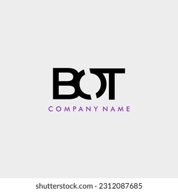 BOT initial letter monogram logo