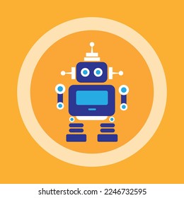 Bot line icon. Vector symbol in trendy flat style on white background. Web sing for design.
