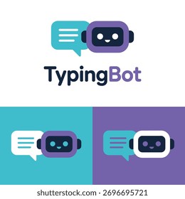 Bot logo design simple modern logo design