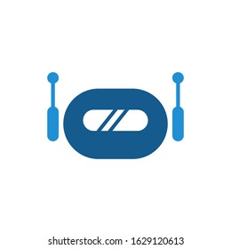 Bot logo template vector icon design