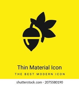 Bot minimal bright yellow material icon
