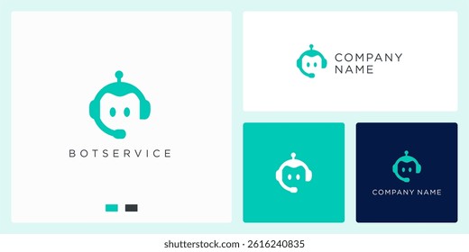bot service logo design template