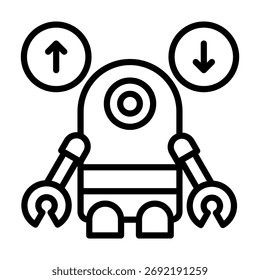 Elemento Bot Transfer Icon Para Design