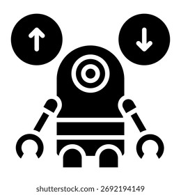 Elemento de icono de transferencia de bot para diseño