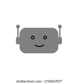 Bot vector icon on white background.