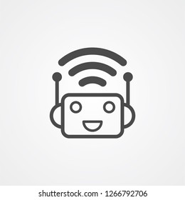 Bot vector icon sign symbol