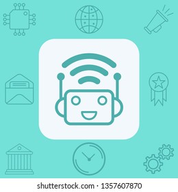 Bot vector icon sign symbol
